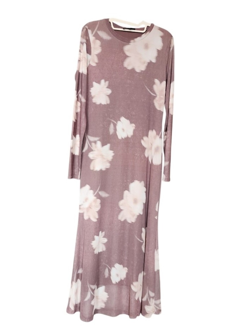 Soft Blush Floral Long Sleeve Maxi Dress by See You Monday